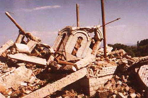 Срушена црква у Заскоку