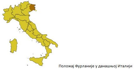 Furlanija, mapa